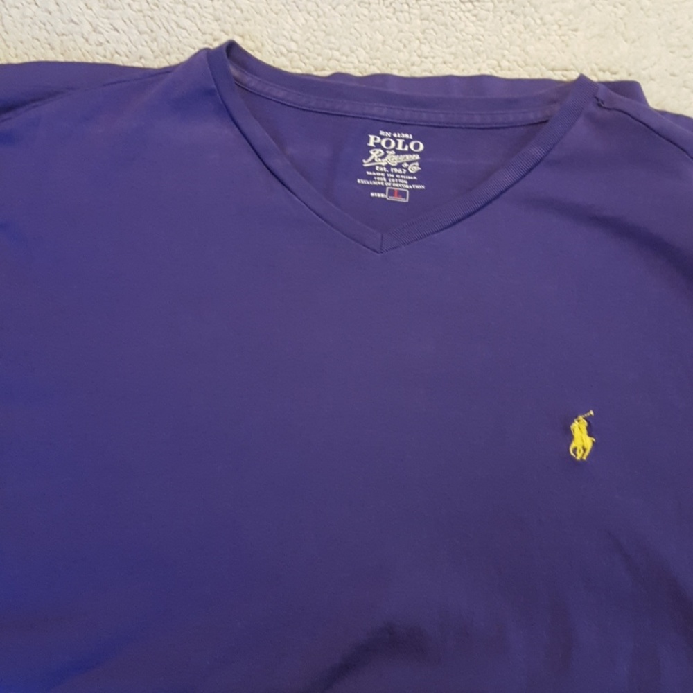 V neck polo T shirt
